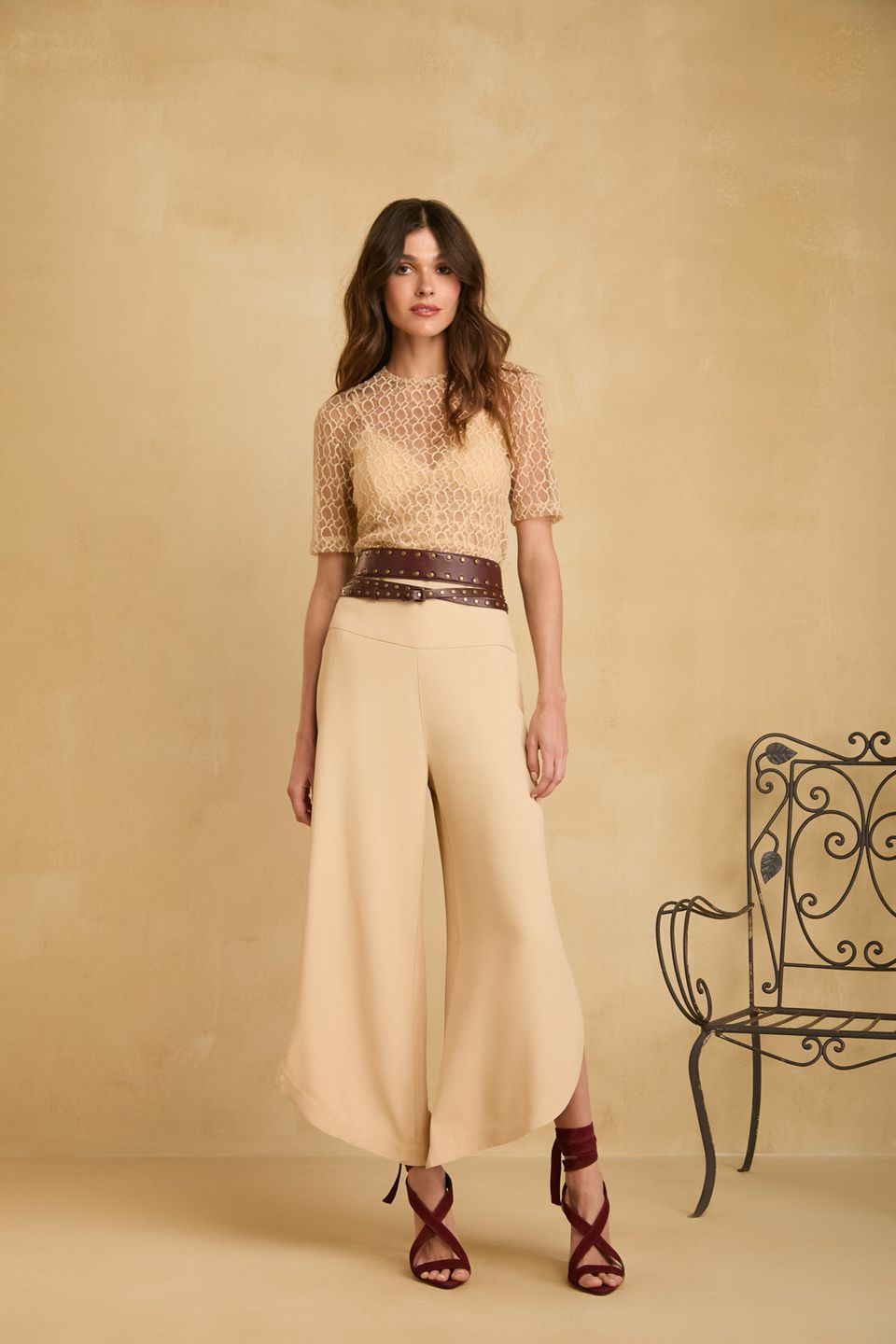 Calça Paula Bege